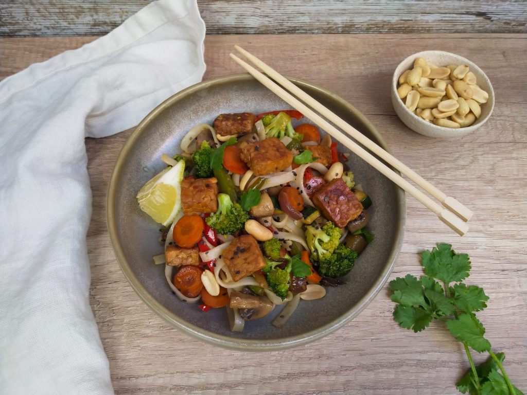 Tempeh con verduras Nutresalut